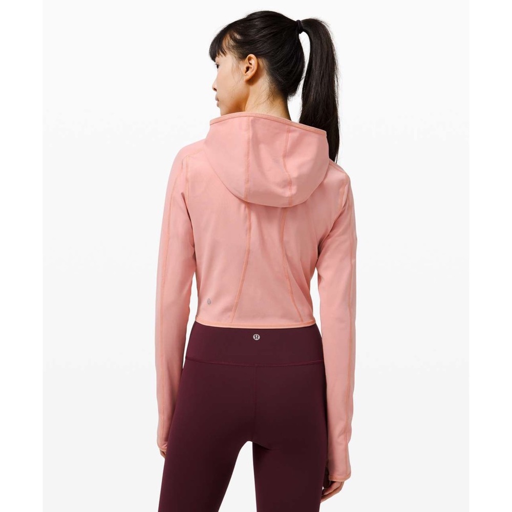 Lululemon Break a Trail 1/2 Zip Hoodie in Pink Pastel - Picture 4 of 14